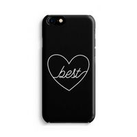 Best heart black: Volledig geprint iPhone SE 2020 Hoesje