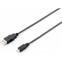 Equip 128594 USB-kabel 1 m USB 2.0 USB A Micro-USB B Zwart - thumbnail