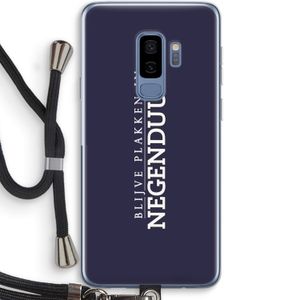 Blijve plakken in Negenduust: Samsung Galaxy S9 Plus Transparant Hoesje met koord