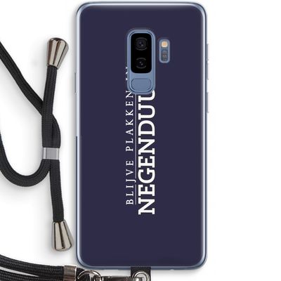 Blijve plakken in Negenduust: Samsung Galaxy S9 Plus Transparant Hoesje met koord