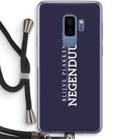 Blijve plakken in Negenduust: Samsung Galaxy S9 Plus Transparant Hoesje met koord