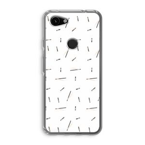 Hipster stripes: Google Pixel 3a Transparant Hoesje