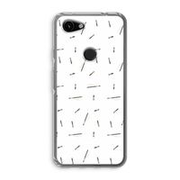 Hipster stripes: Google Pixel 3a Transparant Hoesje Hipster stripes: Google Pixel 3a Transparant Hoesje