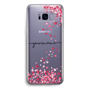 Hartjes en kusjes: Samsung Galaxy S8 Transparant Hoesje