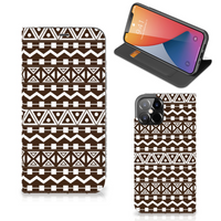 iPhone 12 Pro Max Hoesje met Magneet Aztec Brown