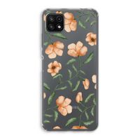 Peachy flowers: Samsung Galaxy A22 5G Transparant Hoesje