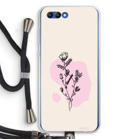 Roses are red: Honor 10 Transparant Hoesje met koord