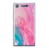 Roze explosie: Sony Xperia XZ1 Transparant Hoesje Roze explosie: Sony Xperia XZ1 Transparant Hoesje