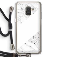 Biggest stripe: Samsung Galaxy A8 (2018) Transparant Hoesje met koord