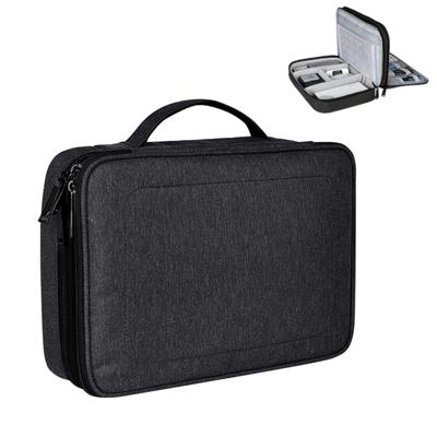 Kleine Nylon waterdicht vak Type Multi-function opbergtas voor iPad formaat: 24 X 18 X 8 cm (zwart)