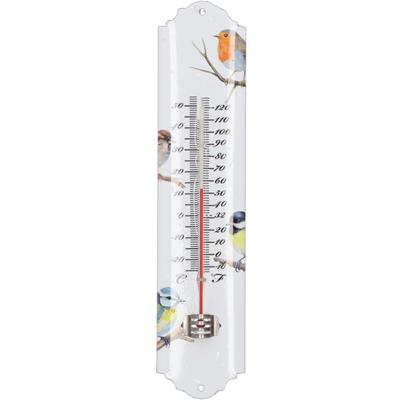 Esschert design thermometer Tuinvogel - voor binnen en buiten - 30 x 7 cm - Celsius/fahrenheit