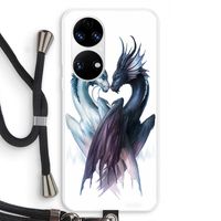 Yin Yang Dragons: Huawei P50 Transparant Hoesje met koord