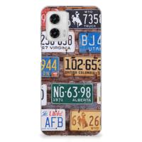 Motorola Moto G73 | Siliconen hoesje | met foto Kentekenplaten
