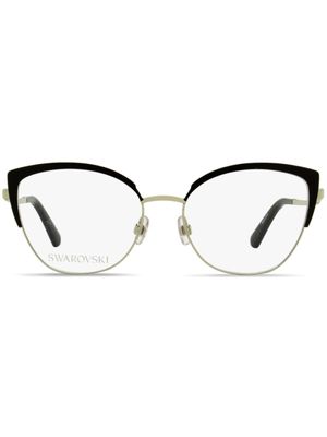 Swarovski Eyewear lunettes de vue 5402 à logo gravé - Noir