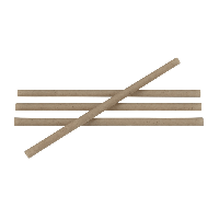 Equo suikerriet rietje cocktail 6x150mm. (250 stuks)