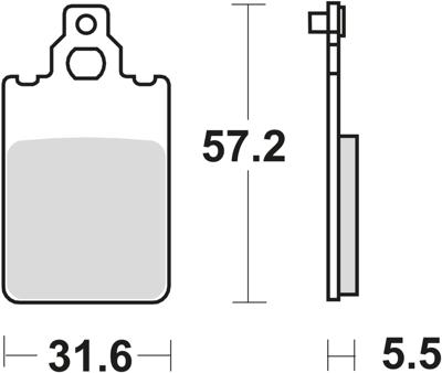 TRW Brake pad mcb 578 organic standard