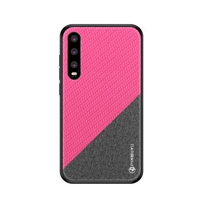 PINWUYO eert serie schokbestendige PC + TPU beschermhoes voor Huawei P30 (rood)