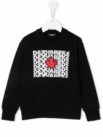 DSQUARED2 KIDS sweat à logo imprimé - Noir