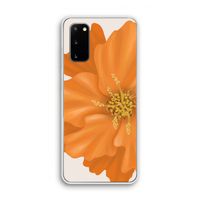 Orange Ellila flower: Samsung Galaxy S20 Transparant Hoesje