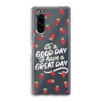Don't forget to have a great day: Sony Xperia 5 Transparant Hoesje