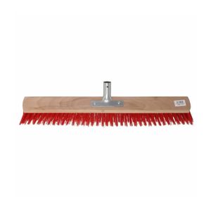 Talen Tools - bezemkop - buitenbezem - rood - hout/nylon - 60 cm   -