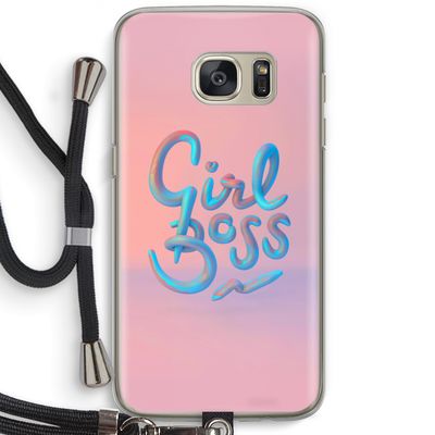 Girl boss: Samsung Galaxy S7 Transparant Hoesje met koord
