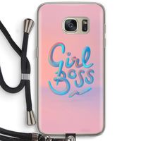Girl boss: Samsung Galaxy S7 Transparant Hoesje met koord