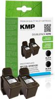 KMP Inktcartridge vervangt HP 21, C9351AE Compatibel 2-pack Zwart H29D 1900,4021