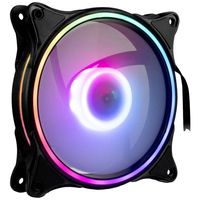 Inter-Tech Argus RS-081 RGB PC-ventilator Zwart, Wit (b x h x d) 120 x 120 x 25 mm - thumbnail