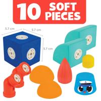 Blockaroo magnetische foam blokken boot box, 10dlg.