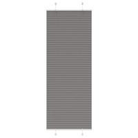 Pliss rolgordijn 75x200 cm stofbreedte 74,4 cm antraciet