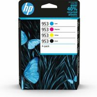 HP 953 4-pack originele inktcartridges, cyaan/magenta/geel