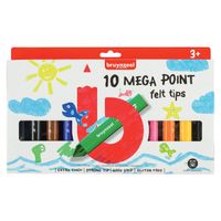 Bruynzeel Viltstiften Mega Point 10st 3+ - thumbnail