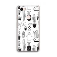 Cactusmotief: Google Pixel 3 Transparant Hoesje