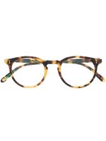 Garrett Leight lunettes de vue Carlton à monture ronde - Marron - thumbnail