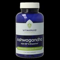 Ashwagandha 5% withanoliden KSM-66 & Bioperine 90 Vegetarische capsules