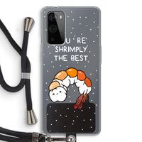 You're Shrimply The Best: OnePlus 9 Pro Transparant Hoesje met koord
