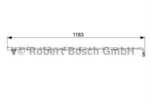 Waarschuwingscontact, remvoering-/blokslijtage achter AP824