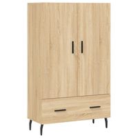 vidaXL Hoge kast 69,5x31x115 cm bewerkt hout sonoma eikenkleurig - thumbnail