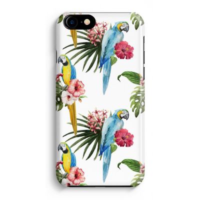 Kleurrijke papegaaien: Volledig Geprint iPhone 7 Plus Hoesje