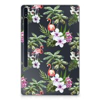 Samsung Galaxy Tab S7 Plus | S8 Plus Back Case Flamingo Palms