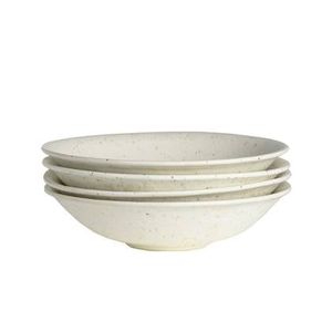 by fonQ Mixed Ceramics Pastaborden 4st. - Ø 22 cm - Crème
