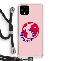 Run The World: Pixel 4 Transparant Hoesje met koord