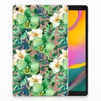 Samsung Galaxy Tab A 10.1 (2019) | Siliconen hoesje | Orchidee Groen