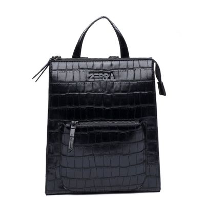 Zebra Trends Natural Backpack Siena Croco Black Zebra Trends Natural Backpack Siena Croco Black