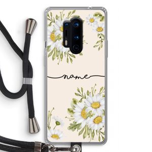 Daisies: OnePlus 8 Pro Transparant Hoesje met koord
