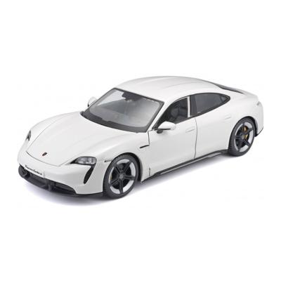 Modelauto Porsche Taycan - wit - schaal 1:24 - schaalmodel auto