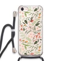 Sweet little flowers: iPhone 7 Transparant Hoesje met koord