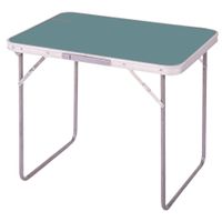 Sunnydays camping tafel - aluminium - opvouwbaar - blauw - L80 x B60 x H70 cm - thumbnail