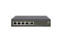 Hilbert 5-Port Gigabit PoE Smart Lite Switch - 802.3at/af PoE - 4 PoE Outputs - 60W PoE Power Budget